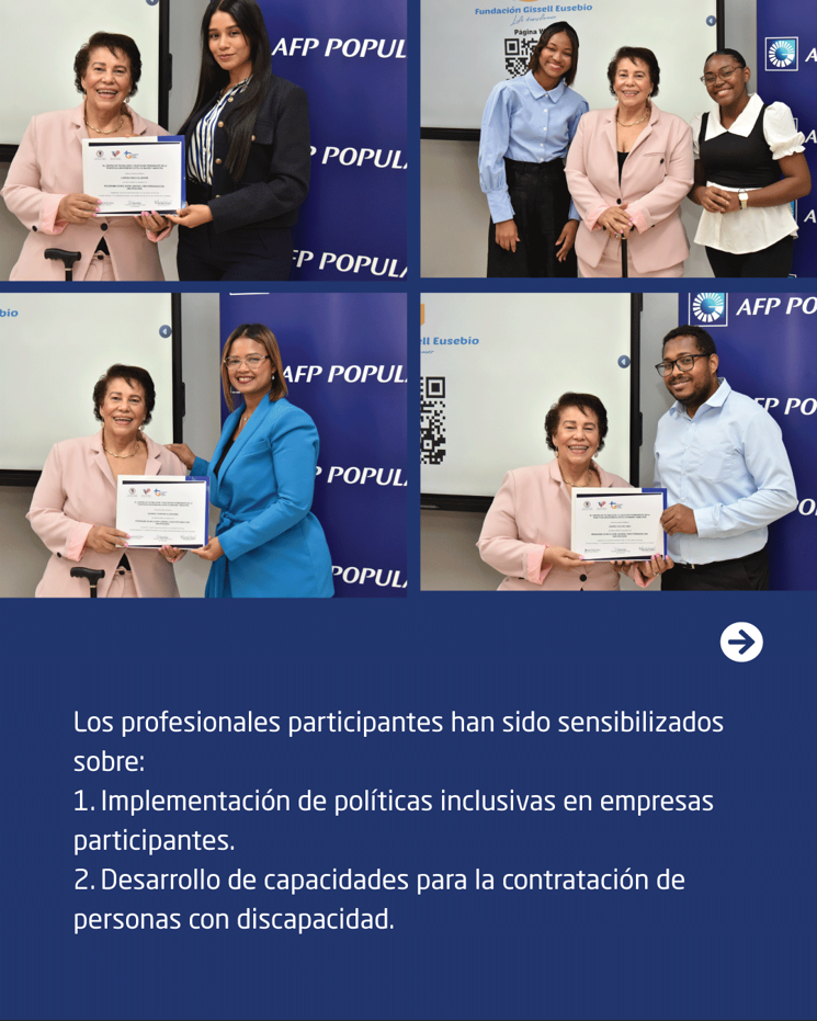 Entrega de certificados a egresadas