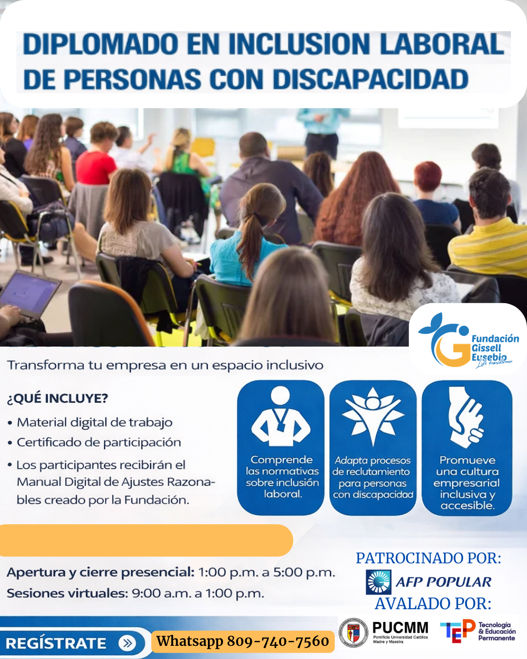 Flyer Diplomado Inclusión Laboral